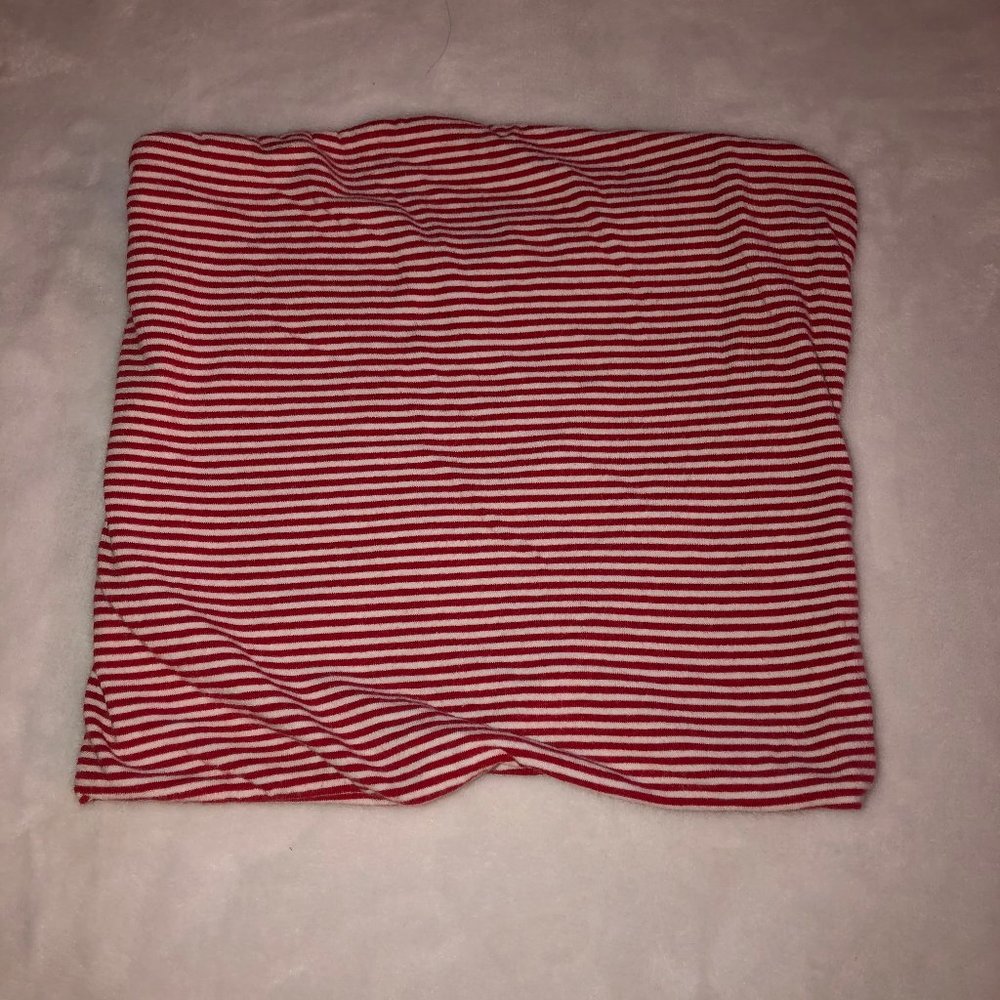 Brandy Melville Red & White Striped Tube Top